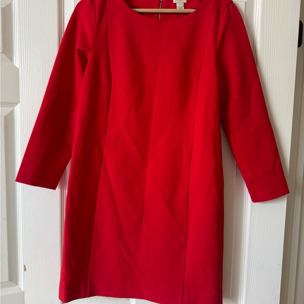 J. Crew • Red shift dress